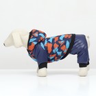 Комбинезон для собак на меховом подкладе с капюшоном, размер S - Фото 2