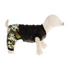 Комбинезон для собак на меховом подкладе с отстегивающимися штанами, размер S - Фото 2