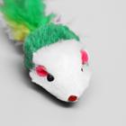 Набор игрушек для кошек: мышь 5 см, шарик с бубенчиком 3.8 см, цвет МИКС - Фото 5