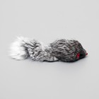 Мышь из натурального меха, 5 см, серая - Фото 2