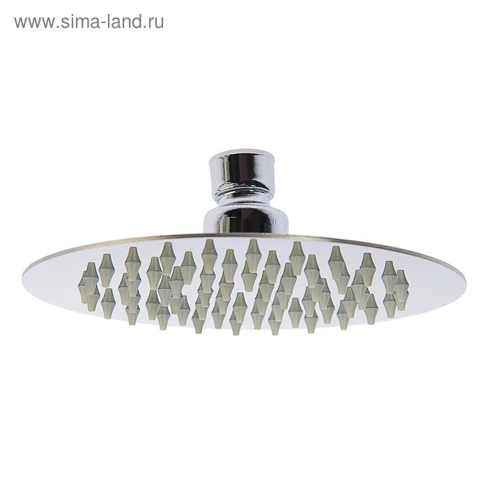 Лейка стационарная, круглая, d=15 см, 1 режим, полированная нержавеющая сталь 304 - Фото 1