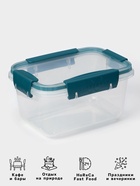 Контейнер пищевой герметичный Butterfly, 750 мл, пластик, прозрачный, крышка МИКС - Фото 2