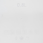 Контейнер пищевой герметичный Butterfly, 800 мл, пластик, прозрачный, крышка МИКС - Фото 6