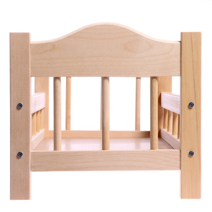 Кроватка для кукол деревянная №14, цвета МИКС - фото 1881924413