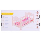 Кроватка для кукол деревянная №14, цвета МИКС - фото 23562277