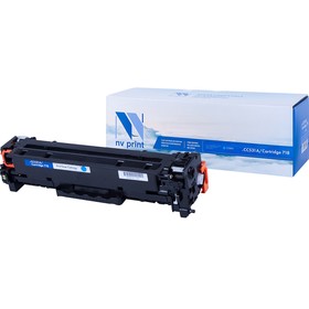 Картридж NV PRINT NV-CC531A/NV-718 Cyan для HP CP2025 и Canon MF724Cdw (2800k), голубой