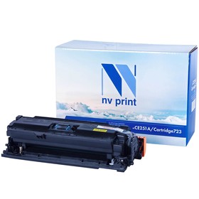 Картридж NV PRINT NV-CE251A/NV-723 Cyan для HP CP3525 и Canon LBP7750Cdn (7000k), голубой