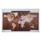 Картина модульная «Карта» интерьерная, 4 шт - Фото 3