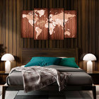 Картина модульная «Карта» интерьерная, 4 шт - Фото 4