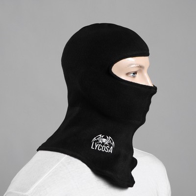 Подшлемник утеплённый LYCOSA MEGA FLEECE BLACK, от -10 до -30 °С, размер S-M