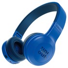 Наушники с микрофоном JBL E45BT, накладные, беспроводные, Bluetooth, работа до 12 ч., синие - Фото 1