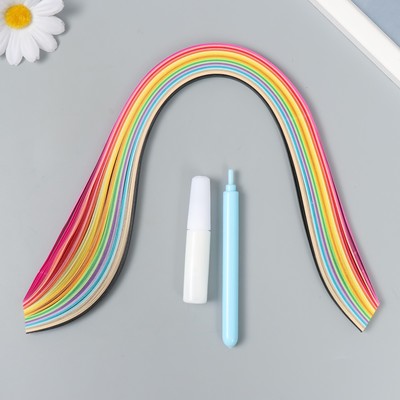 Набор для квиллинга (клей ПВА, инструмент для квиллинга, 160 полосок 0.5 см), МИКС