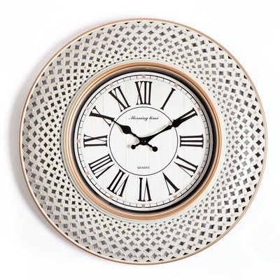 Часы настенные интерьерные «Претория», бесшумные, плавный ход, d=40 см, от батарейки 1×АА