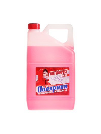 Антифриз G12 «Полярник», -40°C, красный, 5 кг