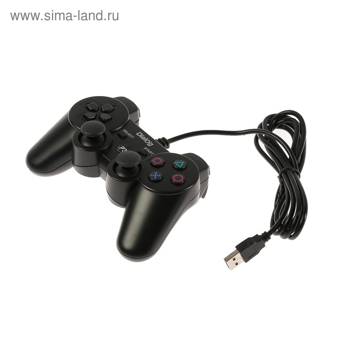 Геймпад Dialog Gan-Kata GP-A17, проводной, вибрация, для PC, PS3, USB, черный - Фото 1