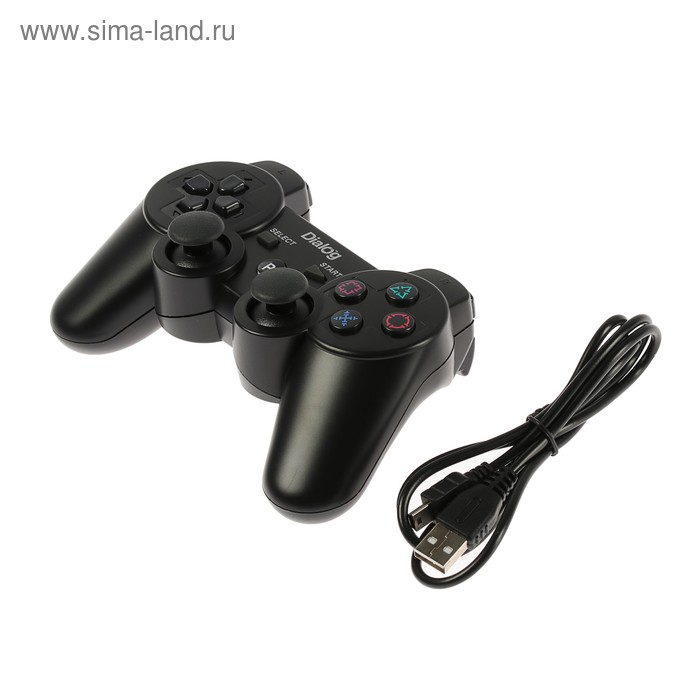 Геймпад Dialog Gan-Kata GP-A16RF, беспроводной, вибрация, для PS3, USB, черный - Фото 1