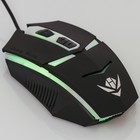 Мышь Nakatomi MOG-02U Gaming, игровая, проводная, подсветка, 1600 dpi, USB, чёрная - Фото 5