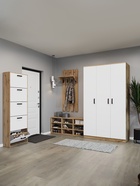 Обувница открытая «Клик Мебель. Статная-2», 9 полок, 1262×352×532 мм, цвет дуб вотан 3902329 - фото 319750775
