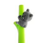 Ручка-прикол Calligrata «Мишка на бамбуке», синий стержень, гелевая, МИКС 3843890