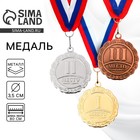 Медаль призовая 159, d= 3,5 см. 2 место. Цвет серебро. С лентой - фото 10154916
