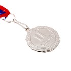 Медаль призовая 159 диам 3,5 см. 2 место. Цвет сер. С лентой - фото 3826552