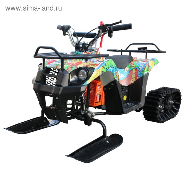 Снегоцикл бензиновый Mini-Grizlik Snow, 3,5 л.с. Бомбер - Фото 1