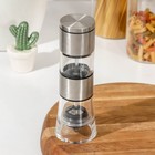 Мельница для специй Magistro «Этажерка», 19×6.5 см, серебристая - Фото 2