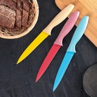 Нож кухонный «Шахматы», лезвие 12 см, цвет МИКС - Фото 2