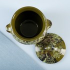 Горшочек для запекания Борисовская керамика «Малахит», 500 мл, 10×10.5 см, зелёный - Фото 3