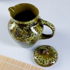 Кувшин Борисовская керамика «Малахит», 1.7 л, 22×15 см, зелёный - Фото 4