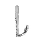 Крючок мебельный ТУНДРА TKd=025, двухрожковый, хром - Фото 4