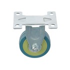 Колесо мебельное, d=50 мм, не поворотное, без тормоза, серое - Фото 2