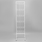 Стойка прикассовая, с 4-штыревой гребенкой, 44×50×185 см, белая - Фото 6