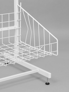 Стойка прикассовая, с 6-штыревой гребенкой и крючками, 64×50×185 см, белая - Фото 4