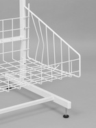 Стойка прикассовая, с 6-штыревой гребенкой и крючками, 64×50×185 см, белая - Фото 5