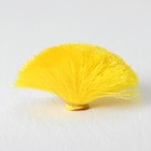 Декоративный элемент «Кисть» диаметр 9 см, цвет жёлтый - Фото 1