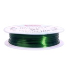 Проволока для творчества и бисероплетения, d=0.3 мм, 30 м, зелёный - Фото 2