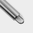 Ложка гарнирная из нержавеющей стали Доляна «Металлик», h=25 см, серебристый - Фото 3