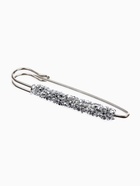 Булавка «Вечеринка» стразы, 7 см, цвет серебро - Фото 3