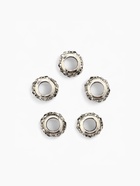 Шарм талисман «Сердечко в стразах», белый в серебре - Фото 3