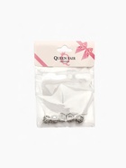 Шарм талисман «Сердечко в стразах», белый в серебре - Фото 5