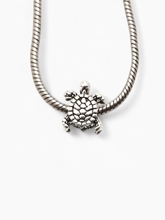 Шарм «Черепаха», цвет серебро