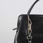 Сумка женская "Лора" 2 отделения, наружный карман, длинный ремень, черный - Фото 4