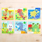 Весёлая мозаика с карточками «Животные», подбери цвет, по методике Монтессори - Фото 2