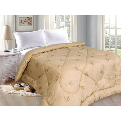 Одеяло «Верблюжка», 145х205 см, верблюжья шерсть/полиэфир, 200 гр/м2, поликоттон