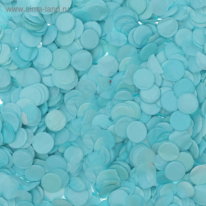 Конфетти, 0,5 мм, 20 г, цвет голубой - Фото 1