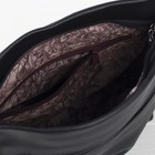 Сумка женская, отдел на молнии, наружный карман,длинный ремень, цвет чёрный - Фото 3