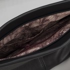 Сумка женская, отдел на молнии, наружный карман,длинный ремень, цвет чёрный - Фото 5