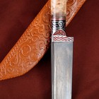Нож Корд Куруш - береза, сухма, пуговица, гарда олово гравировка У8 (11-12 см) - Фото 5