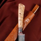 Нож Корд Куруш - береза, сухма, пуговица, гарда олово гравировка У8 (11-12 см) - Фото 6
